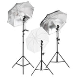 VidaXL Fotostudioset met verlichtingsset en achtergrond