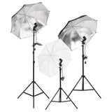 Vidaxl fotostudioset met verlichtingsset, achtergrond en reflector