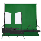 Vidaxl fotostudioset met verlichtingsset en achtergrond