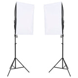 VidaXL Fotostudioset met verlichtingsset en achtergrond