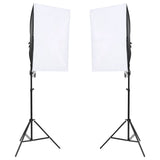 VidaXL Fotostudioset met verlichtingsset en achtergrond