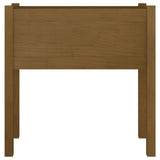 Vidaxl plantenbak 70x31x70 cm massief grenenhout honingbruin