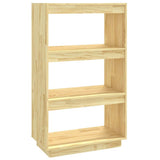 Vidaxl boekenkast kamerscherm 60x35x103 cm massief grenenhout