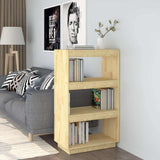 Vidaxl boekenkast kamerscherm 60x35x103 cm massief grenenhout