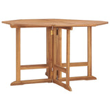 Vidaxl tuintafel inklapbaar 110x110x75 cm massief teakhout