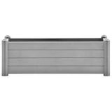 Vidaxl plantenbak verhoogd 100x43x35 cm pp steengrijs