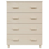 Vidaxl dressoir hamar 79x40x103,5 cm massief grenenhout honingbruin