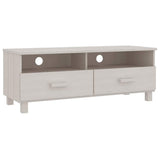Vidaxl tv-meubel hamar 106x40x40 cm massief grenenhout wit