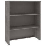 Vidaxl opzetkast hamar 85x35x100 cm massief grenenhout lichtgrijs