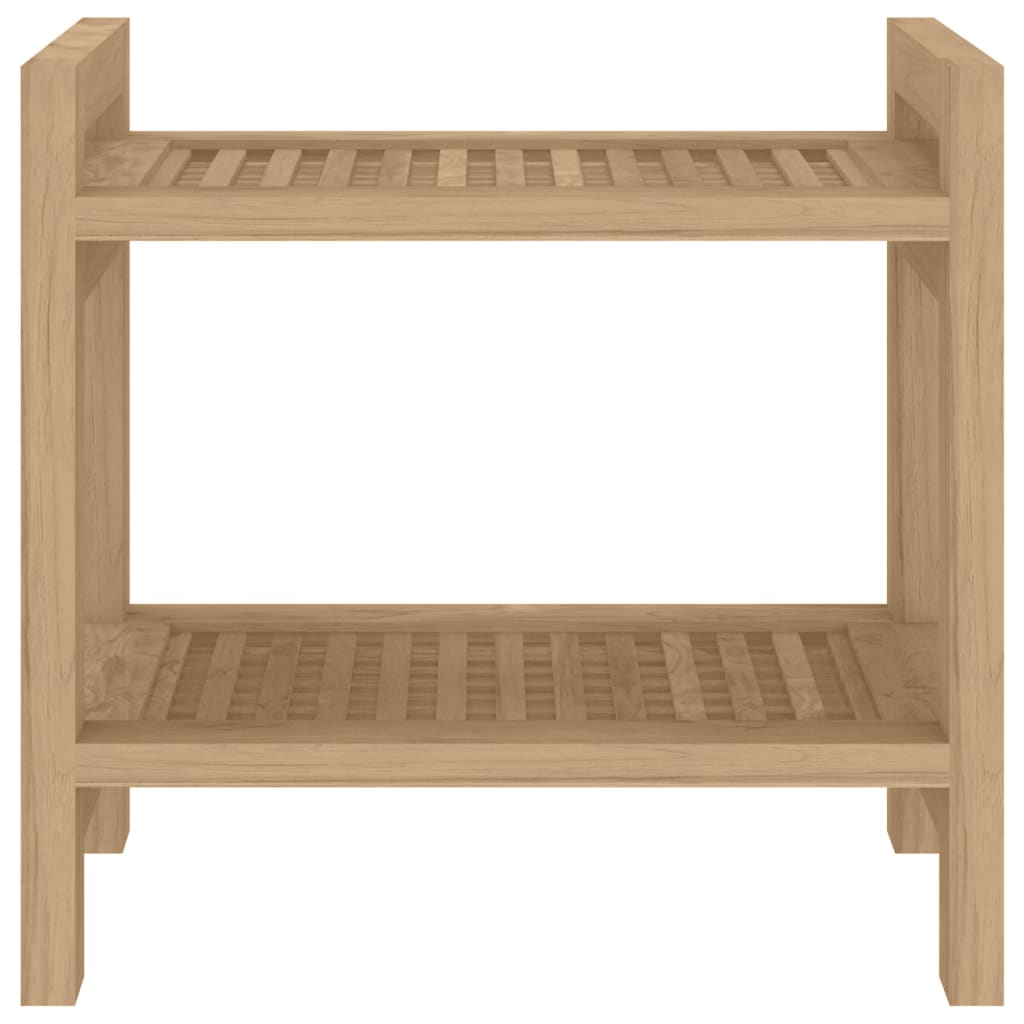 Vidaxl badkamertafel 45x30x45 cm massief teakhout