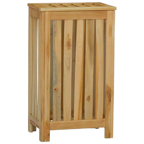 Vidaxl wasmand 35x25x60 cm massief teakhout