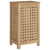 Vidaxl wasmand 35x25x60 cm massief teakhout
