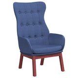 Vidaxl relaxstoel stof blauw