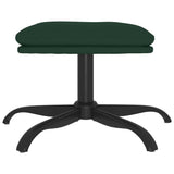 Vidaxl voetenbank 60x60x36 cm stof donkergroen