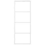 Vidaxl schuifdeur 76x205 cm esg-glas en aluminium wit