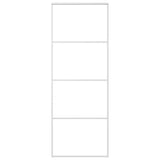 Vidaxl schuifdeur 76x205 cm mat esg-glas en aluminium wit