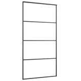 Vidaxl schuifdeur 102,5x205 cm mat esg-glas en aluminium zwart