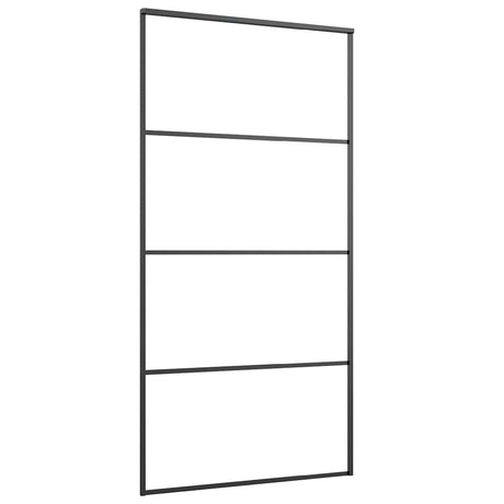 Vidaxl schuifdeur 102,5x205 cm mat esg-glas en aluminium zwart