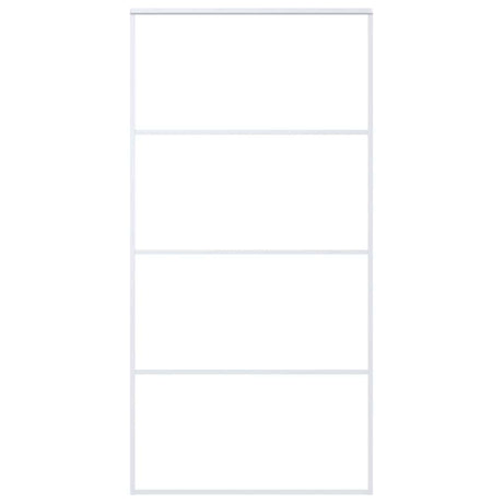 Vidaxl schuifdeur 102,5x205 cm esg-glas en aluminium wit