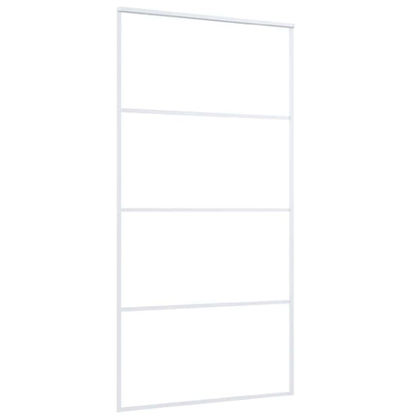 Vidaxl schuifdeur 102,5x205 cm esg-glas en aluminium wit