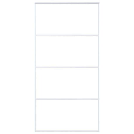 Vidaxl schuifdeur 102,5x205 cm mat esg-glas en aluminium wit