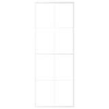 Vidaxl schuifdeur 76x205 cm mat esg-glas en aluminium wit