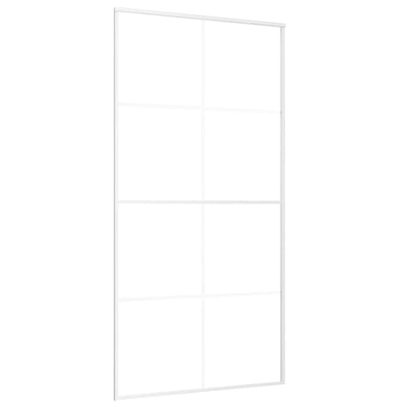 Vidaxl schuifdeur 102,5x205 cm esg-glas en aluminium wit