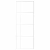 Vidaxl schuifdeur 76x205 cm mat esg-glas en aluminium wit