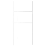 Vidaxl schuifdeur 90x205 cm esg-glas en aluminium wit