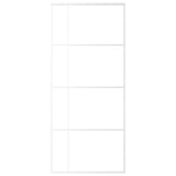 Vidaxl schuifdeur 90x205 cm mat esg-glas en aluminium wit