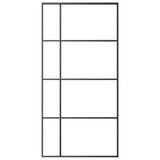 Vidaxl schuifdeur 102,5x205 cm mat esg-glas en aluminium zwart