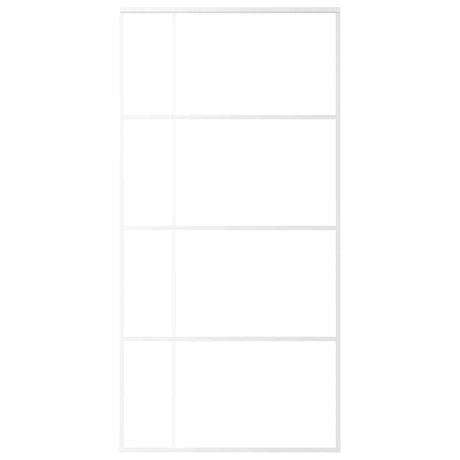 Vidaxl schuifdeur 102,5x205 cm esg-glas en aluminium wit