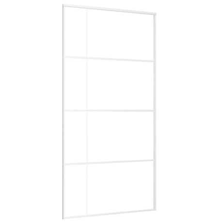 Vidaxl schuifdeur 102,5x205 cm mat esg-glas en aluminium wit