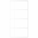 Vidaxl schuifdeur 102,5x205 cm mat esg-glas en aluminium wit