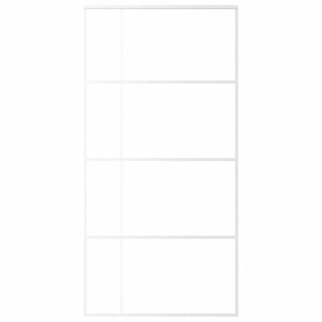 Vidaxl schuifdeur 102,5x205 cm mat esg-glas en aluminium wit