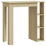Vidaxl bartafel met schap 102x50x103,5 cm hout sonoma eikenkleur