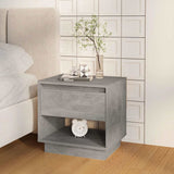 Vidaxl nachtkastjes 2 st 45x34x44 cm bewerkt hout betongrijs