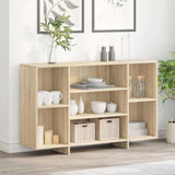 Vidaxl dressoir 120x30x75 cm bewerkt hout sonoma eikenkleurig