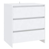 Vidaxl dressoir 70x41x75 cm bewerkt hout wit