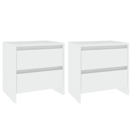 Vidaxl nachtkastjes 2 st 45x34,5x44,5 cm bewerkt hout wit