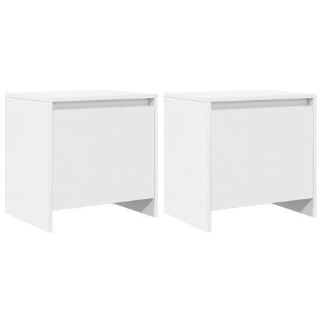 Vidaxl nachtkastjes 2 st 45x34x44,5 cm bewerkt hout wit