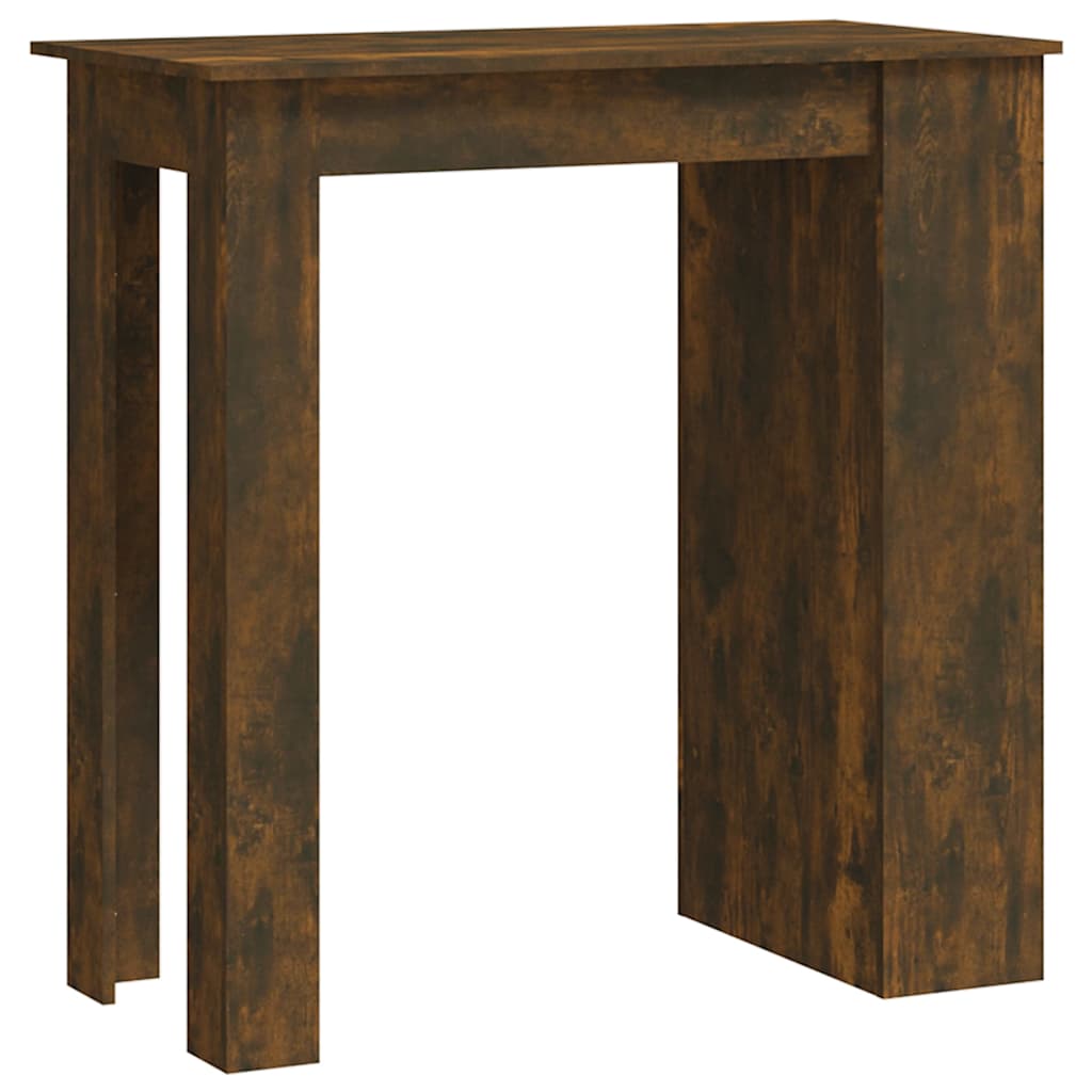 Vidaxl bartafel met opbergrek 102x50x103,5 cm hout gerookt eiken