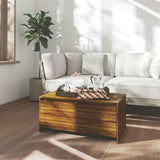 Vidaxl salontafel 90x50x41,5 cm bewerkt hout bruin eikenkleur