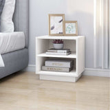Vidaxl nachtkastje 40x34x40 cm massief grenenhout wit