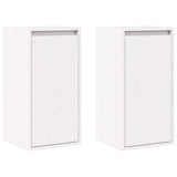 Vidaxl wandkasten 2 st 30x30x60 cm massief grenenhout wit