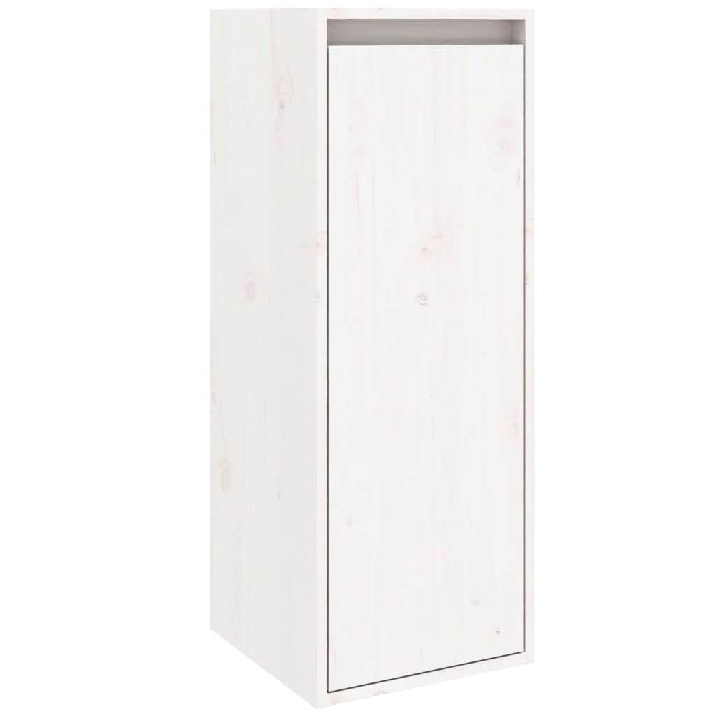Vidaxl wandkast 30x30x80 cm massief grenenhout wit