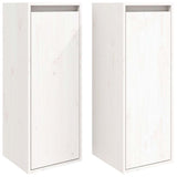 Vidaxl wandkasten 2 st 30x30x80 cm massief grenenhout wit