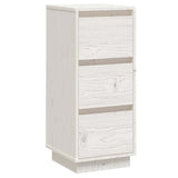 Vidaxl dressoir 32x34x75 cm massief grenenhout wit