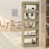 Vidaxl boekenkast kamerscherm 60x30x166 cm bewerkt hout sonoma eiken