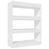 Vidaxl boekenkast kamerscherm 80x30x103 cm spaanplaat wit